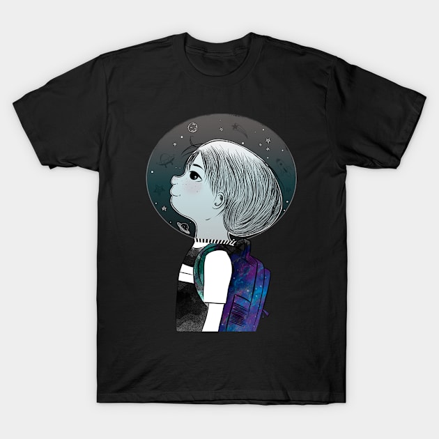 Space Boy T-Shirt by TatianaGomes